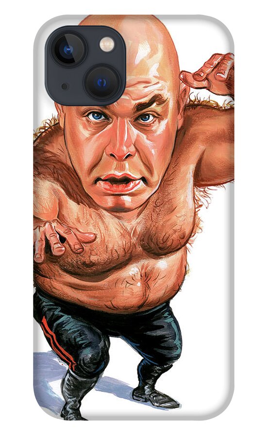 George The Animal Steele iPhone 13 Case featuring the painting George The Animal Steele by Art 