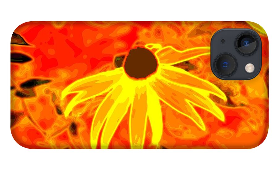 Black-eyed Susan iPhone 13 Case featuring the photograph Glowing Embers by Laureen Murtha Menzl