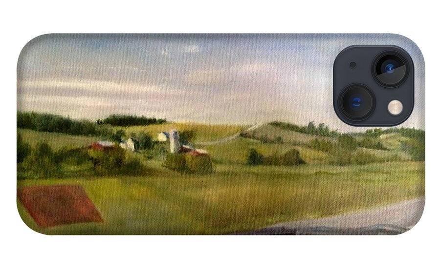 Car iPhone 13 Case featuring the painting Going Home by Sheila Mashaw