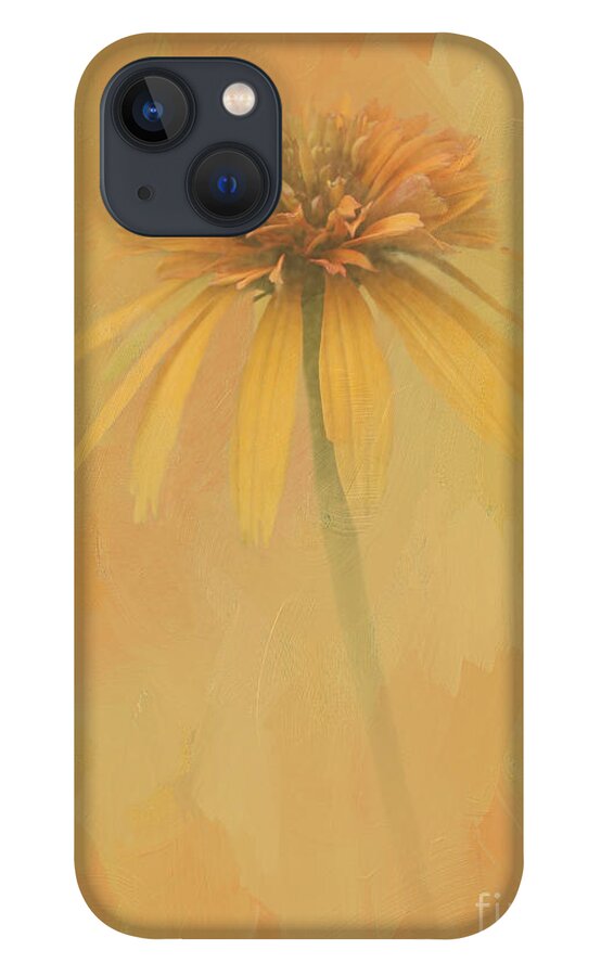 Coneflower iPhone 13 Case featuring the digital art Golden Sunshine by Jayne Carney