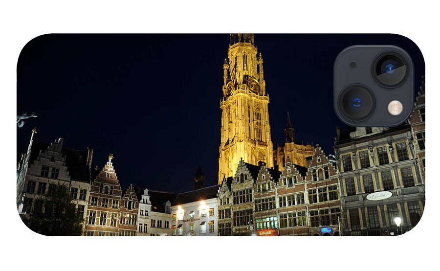 Antwerp Belgium iPhone 13 Case featuring the photograph Golden Tower by Richard Gehlbach