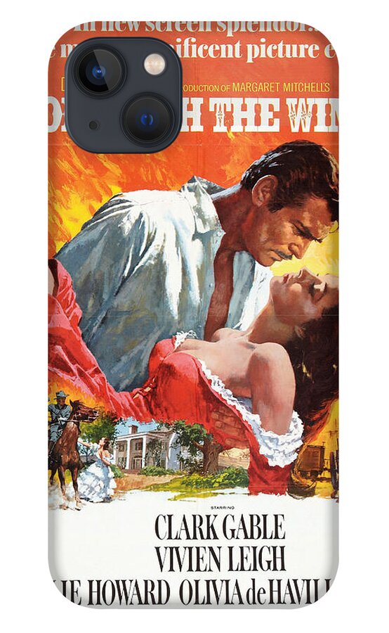 Movie Poster iPhone 13 Case featuring the photograph Gone With the Wind - 1939 by Georgia Fowler