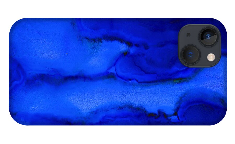 Tropical iPhone 13 Case featuring the painting Gots the Blues by Angela Treat Lyon