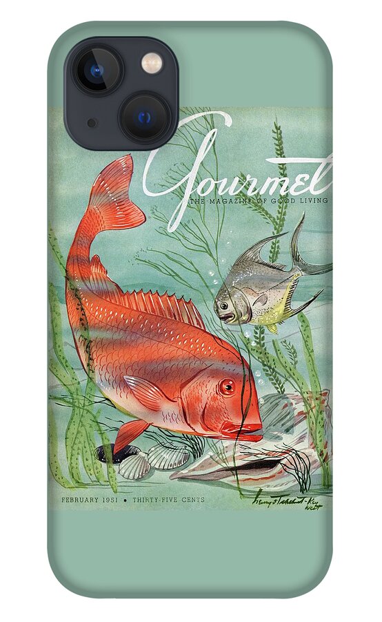 Gourmet Cover Featuring A Snapper And Pompano iPhone 13 Case