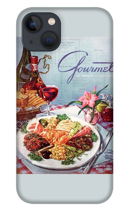 Gourmet Cover Illustration Of A Plate Of Antipasto iPhone 13 Case