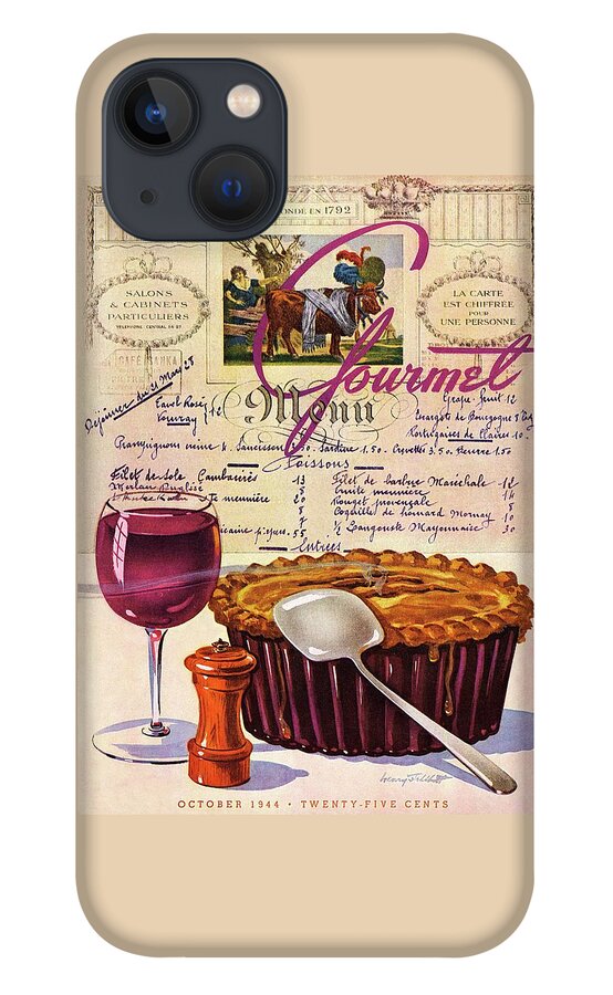 Gourmet Cover Illustration Of Deep Dish Pie iPhone 13 Case