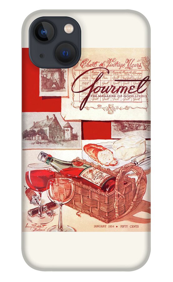 Gourmet Cover Of A Bottle Of Bordeaux iPhone 13 Case