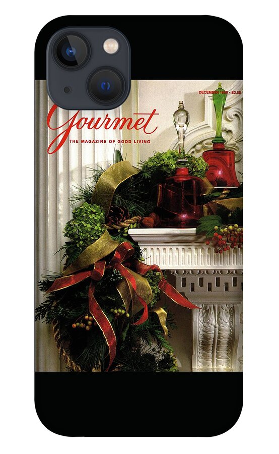 Gourmet Magazine Cover Featuring Christmas Garland iPhone 13 Case