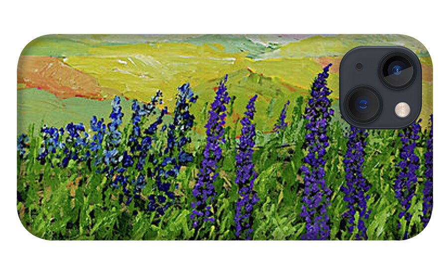 Landscape iPhone 13 Case featuring the painting Growing Tall by Allan P Friedlander