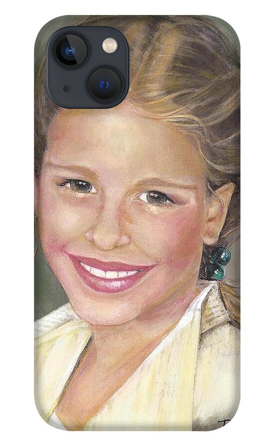 Diane Strain iPhone 13 Case featuring the painting Haley by Diane Strain