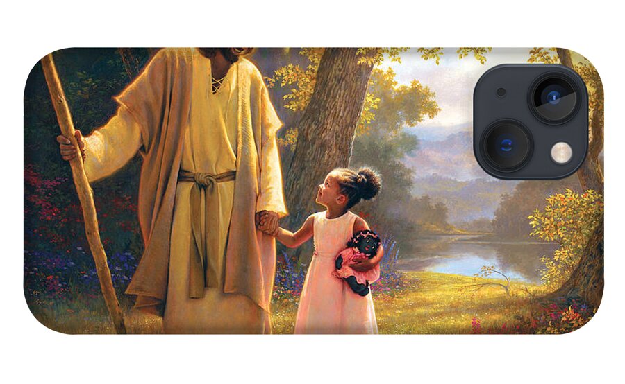 Jesus iPhone 13 Case featuring the painting Hand in Hand by Greg Olsen