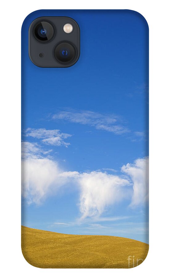 00431173 iPhone 13 Case featuring the photograph Harvested Wheat Fields Palouse Hills by Yva Momatiuk John Eastcott