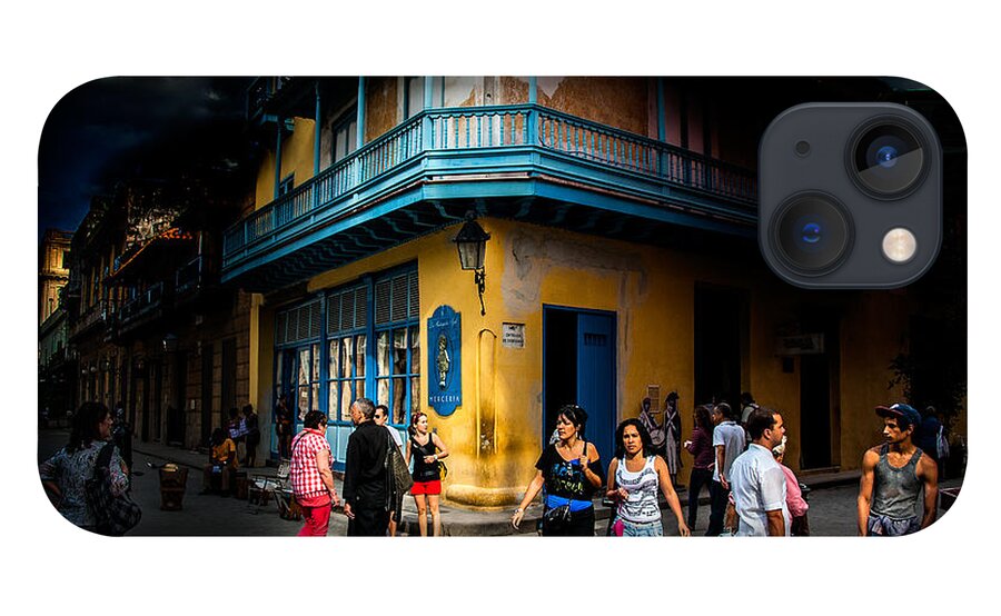  Cuba iPhone 13 Case featuring the photograph Havana Street Corner by Patrick Boening