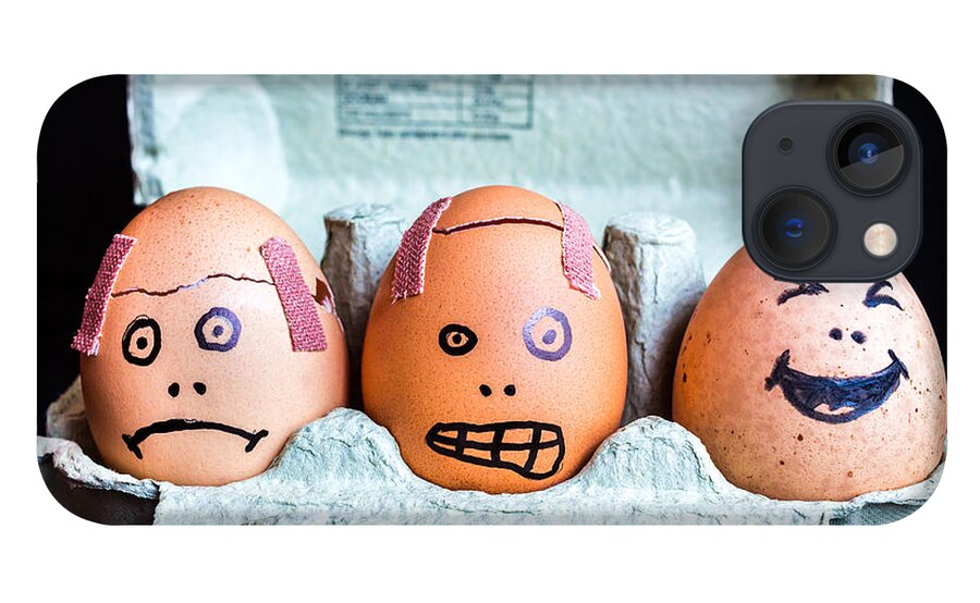 Eggs iPhone 13 Case featuring the photograph Headache Eggs. by Gary Gillette