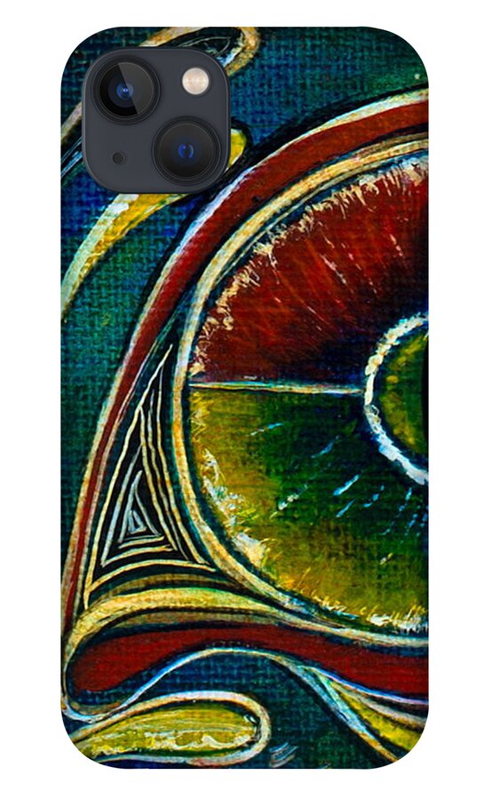 Deborha Kerr iPhone 13 Case featuring the painting Healer Spirit Eye by Deborha Kerr