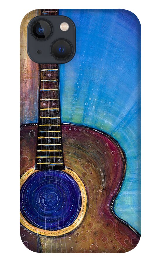 Guitar iPhone 13 Case featuring the painting Heart Song by Tanielle Childers