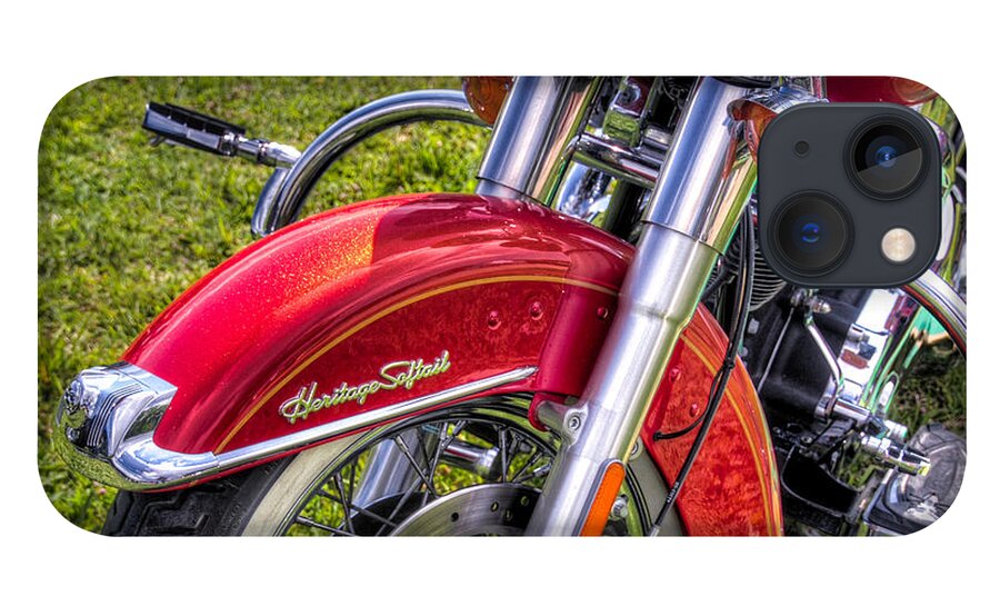 Auto iPhone 13 Case featuring the photograph Heritage Softail by Tim Stanley