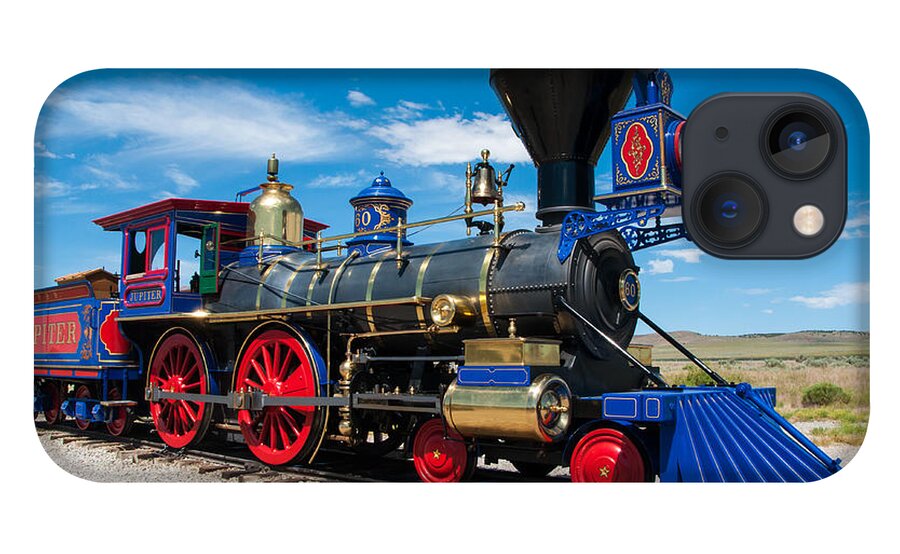Historic iPhone 13 Case featuring the photograph Historic Jupiter Steam Locomotive - Promontory Point by Gary Whitton