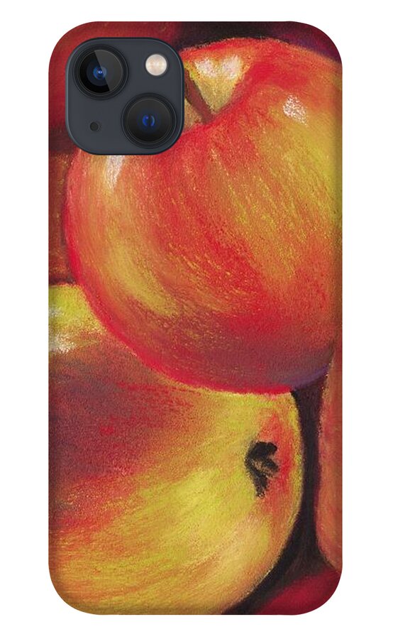 Malakhova iPhone 13 Case featuring the painting Honeycrisp Apples by Anastasiya Malakhova