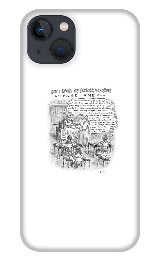 How I Spent My Summer Vacation Page One iPhone 13 Case