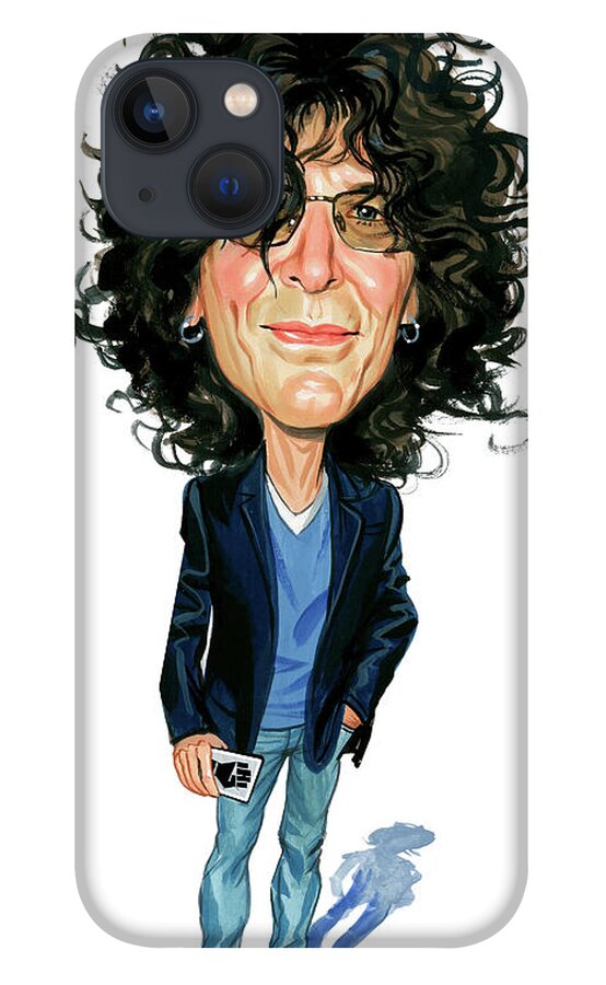 Howard Stern iPhone 13 Case featuring the painting Howard Stern by Art 