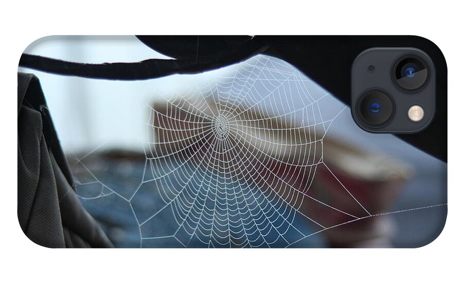 Spiderweb iPhone 13 Case featuring the photograph I wanna ride by David S Reynolds