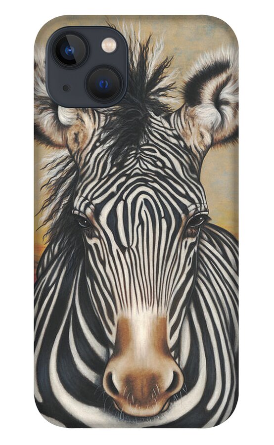 Pastel iPhone 13 Case featuring the painting I Zee You by Lori Sutherland