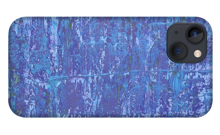 Abstract iPhone 13 Case featuring the painting Ice Age by J Loren Reedy