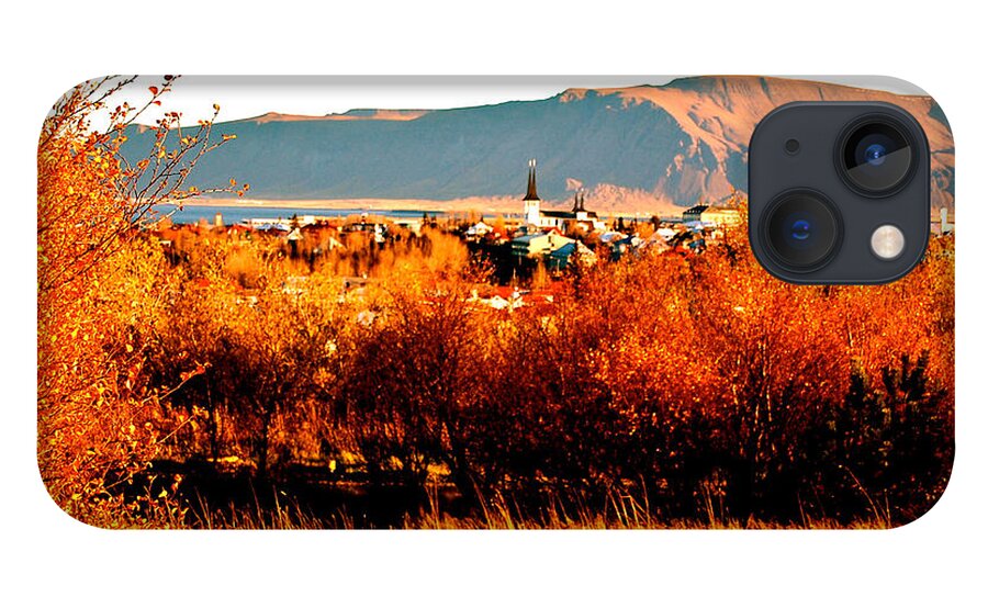 Reykjavik Landscape iPhone 13 Case featuring the photograph Impressionist Reykjavik by HweeYen Ong