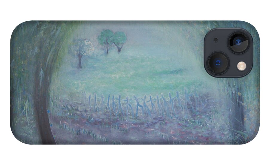 Mist iPhone 13 Case featuring the painting In the Morning Mist by Tone Aanderaa