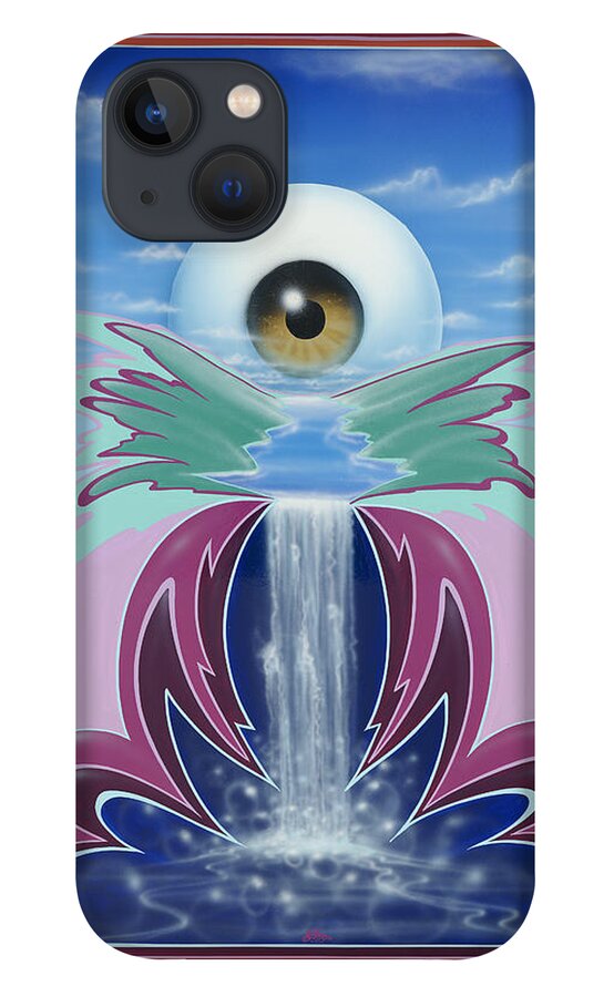 Eye Ball iPhone 13 Case featuring the painting In the Wink of an Eye by Alan Johnson
