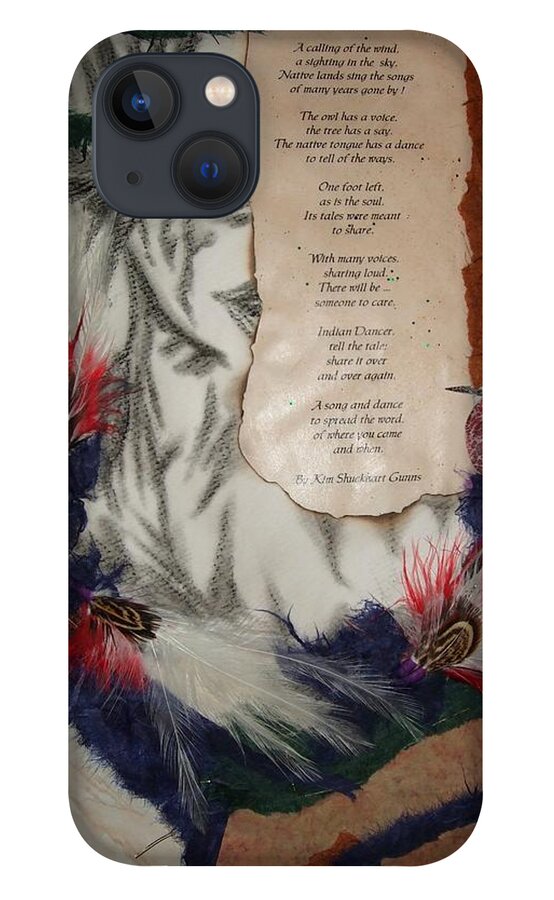 Kim Shuckhart Gunns iPhone 13 Case featuring the painting Indian Dancer by Kim Shuckhart Gunns