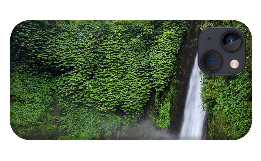 Scenics iPhone 13 Case featuring the photograph Indonesia, Bali, Waterfall by Michele Falzone