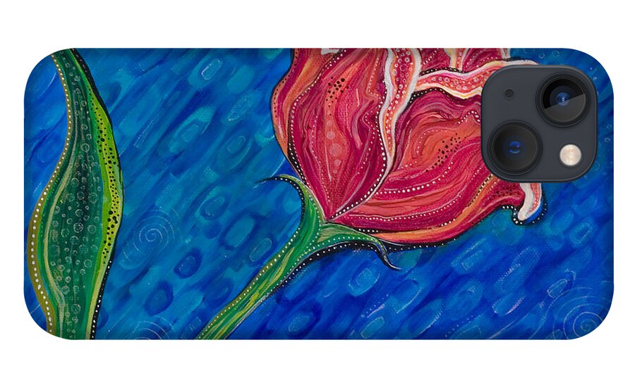 Floral iPhone 13 Case featuring the painting Inner Strength by Tanielle Childers