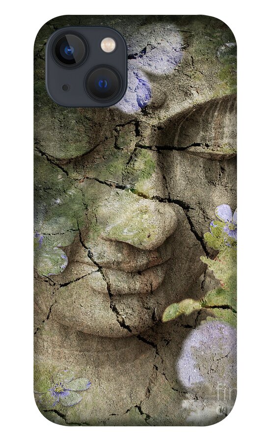Buddha iPhone 13 Case featuring the mixed media Inner Tranquility by Christopher Beikmann