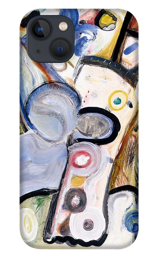 Abstract Art iPhone 13 Case featuring the painting Intellect by Stephen Lucas