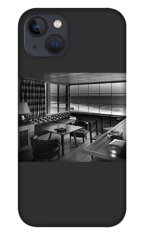 Interior Of Beach House Owned By Anatole Litvak iPhone 13 Case
