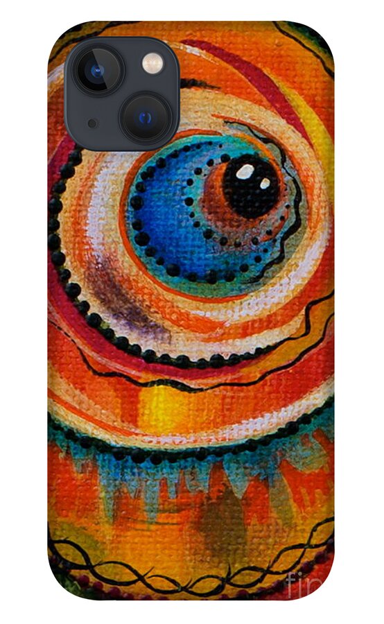 Third Eye Painting iPhone 13 Case featuring the painting Intuitive Spirit Eye by Deborha Kerr