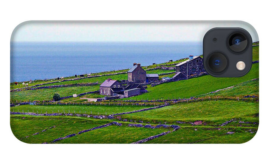 Fine Art Photography iPhone 13 Case featuring the photograph Irish Farm 1 by Patricia Griffin Brett