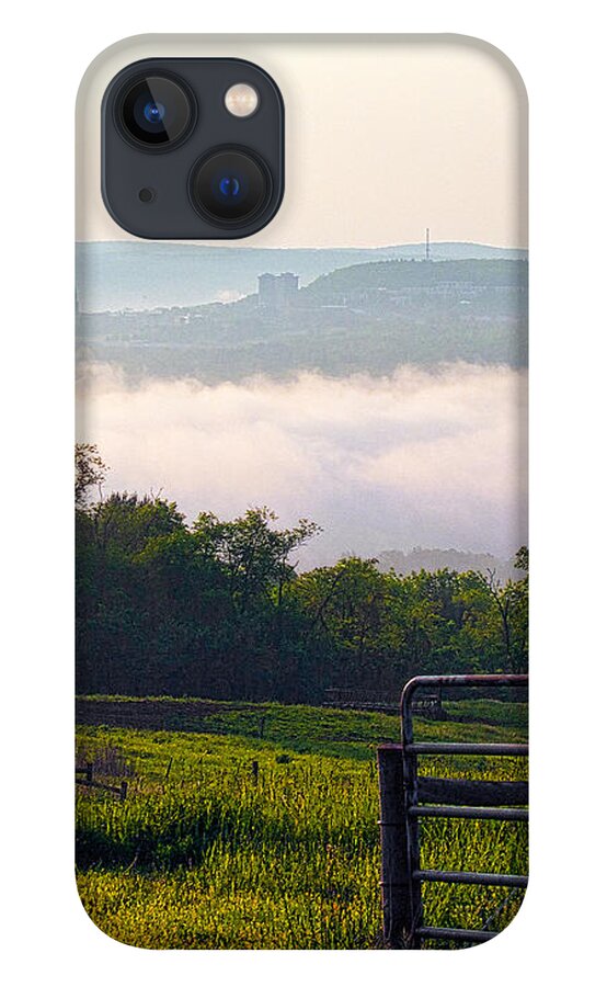 Fog iPhone 13 Case featuring the photograph Ithaca College Across the Valley by Monroe Payne