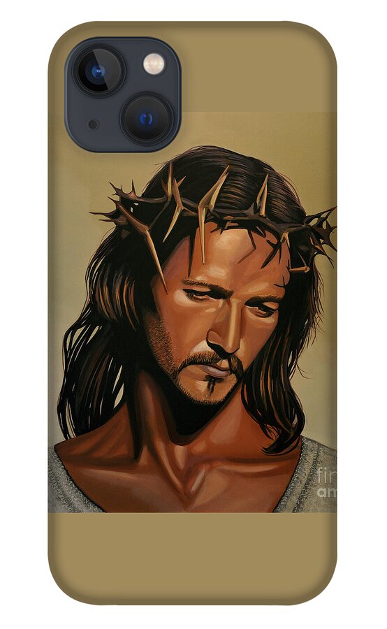 Jesus Christ iPhone 13 Case featuring the painting Jesus Christ Superstar by Paul Meijering