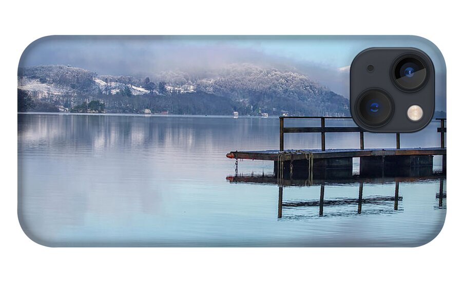 Tranquility iPhone 13 Case featuring the photograph Jetty Reflected In Lake Windermere by Verity E. Milligan