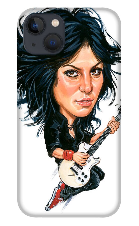 The Runaways iPhone 13 Case featuring the painting Joan Jett by Art 