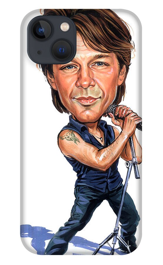 Jon Bon Jovi iPhone 13 Case featuring the painting Jon Bon Jovi by Art 
