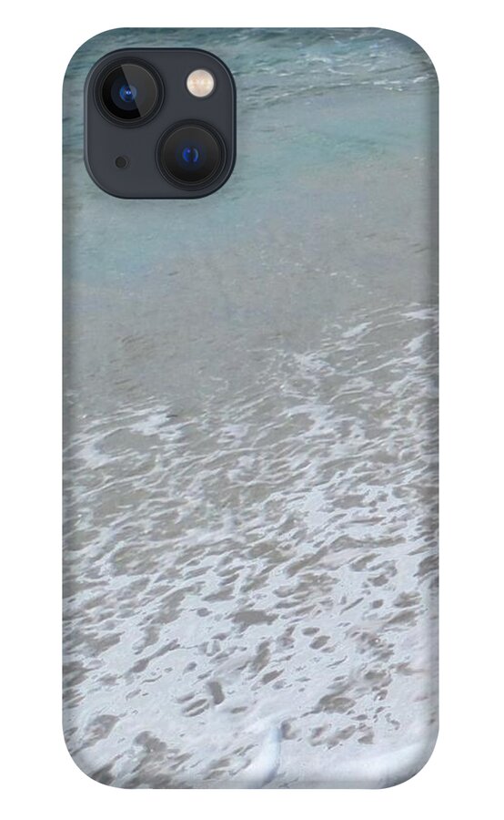 Multi Panel iPhone 13 Case featuring the painting Kapiolani Beach Canoe Panel Three by Stephen Jorgensen