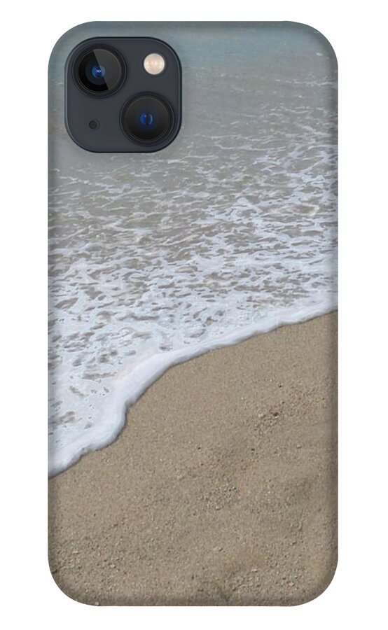 Multi Panel iPhone 13 Case featuring the painting Kapiolani Beach Canoe Panel Two by Stephen Jorgensen