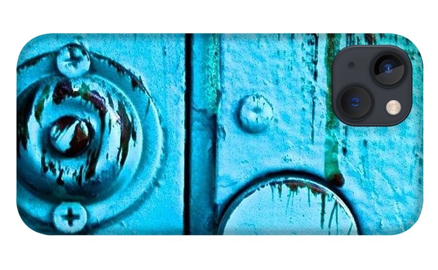 Textureholics iPhone 13 Case featuring the photograph Key Hole And Doorbell by Julie Gebhardt