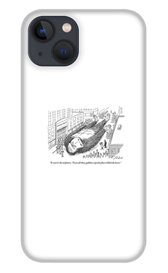 King Kong Lies Dead In The Street At The Foot iPhone 13 Case