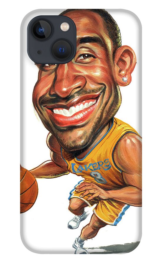 Kobe Bryant iPhone 13 Case featuring the painting Kobe Bryant by Art 