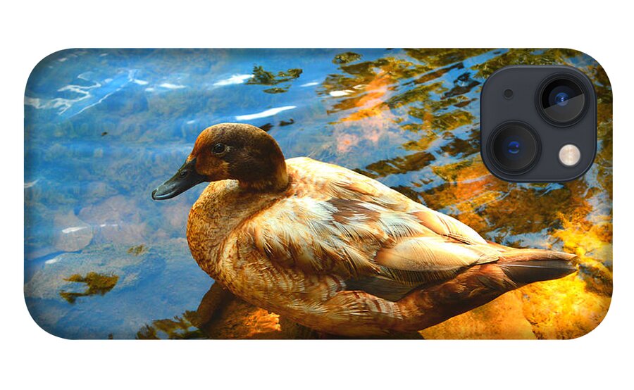Lake Ducks iPhone 13 Case featuring the photograph Lake Duck Vignette by Stacie Siemsen